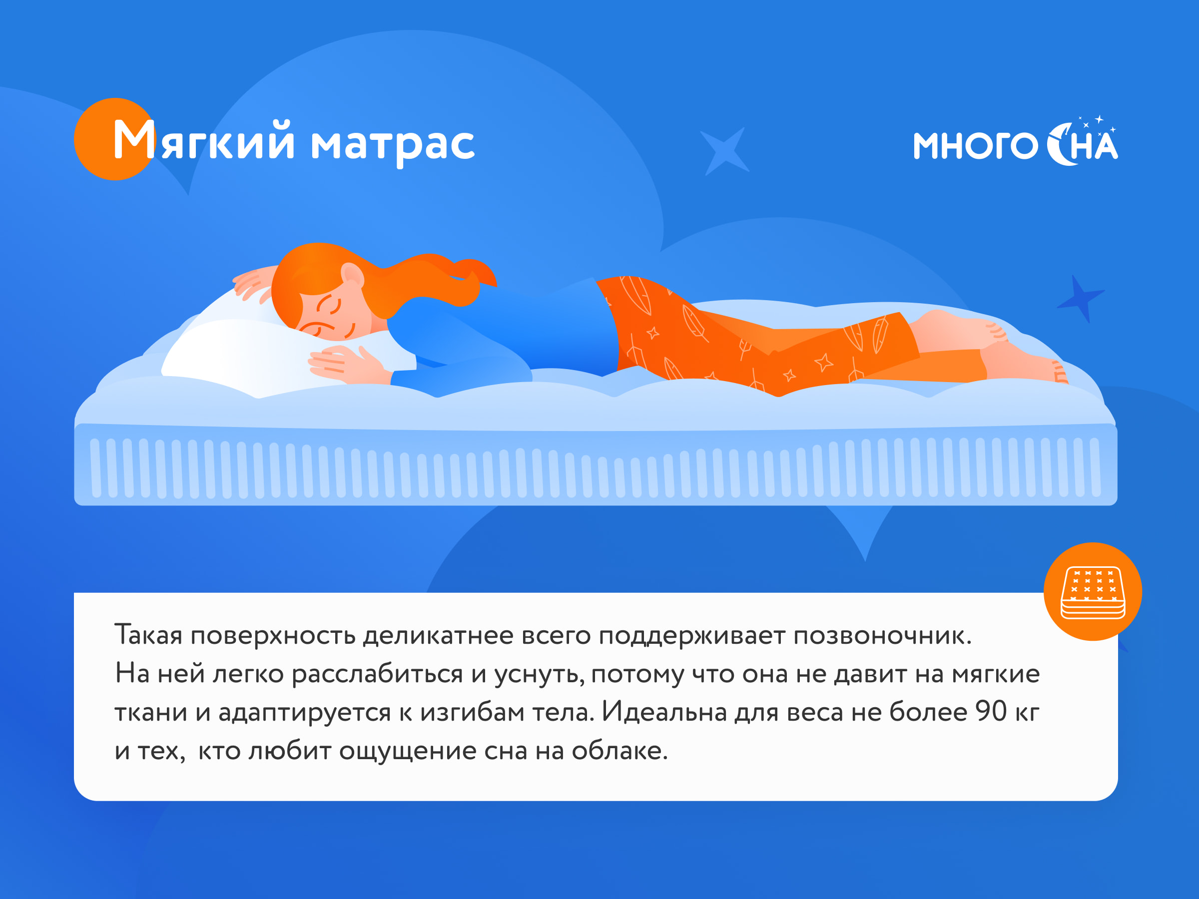 Матрас SkySleep Like 4 BS – купить в Пензе, цены в интернет-магазине  «МногоСна»